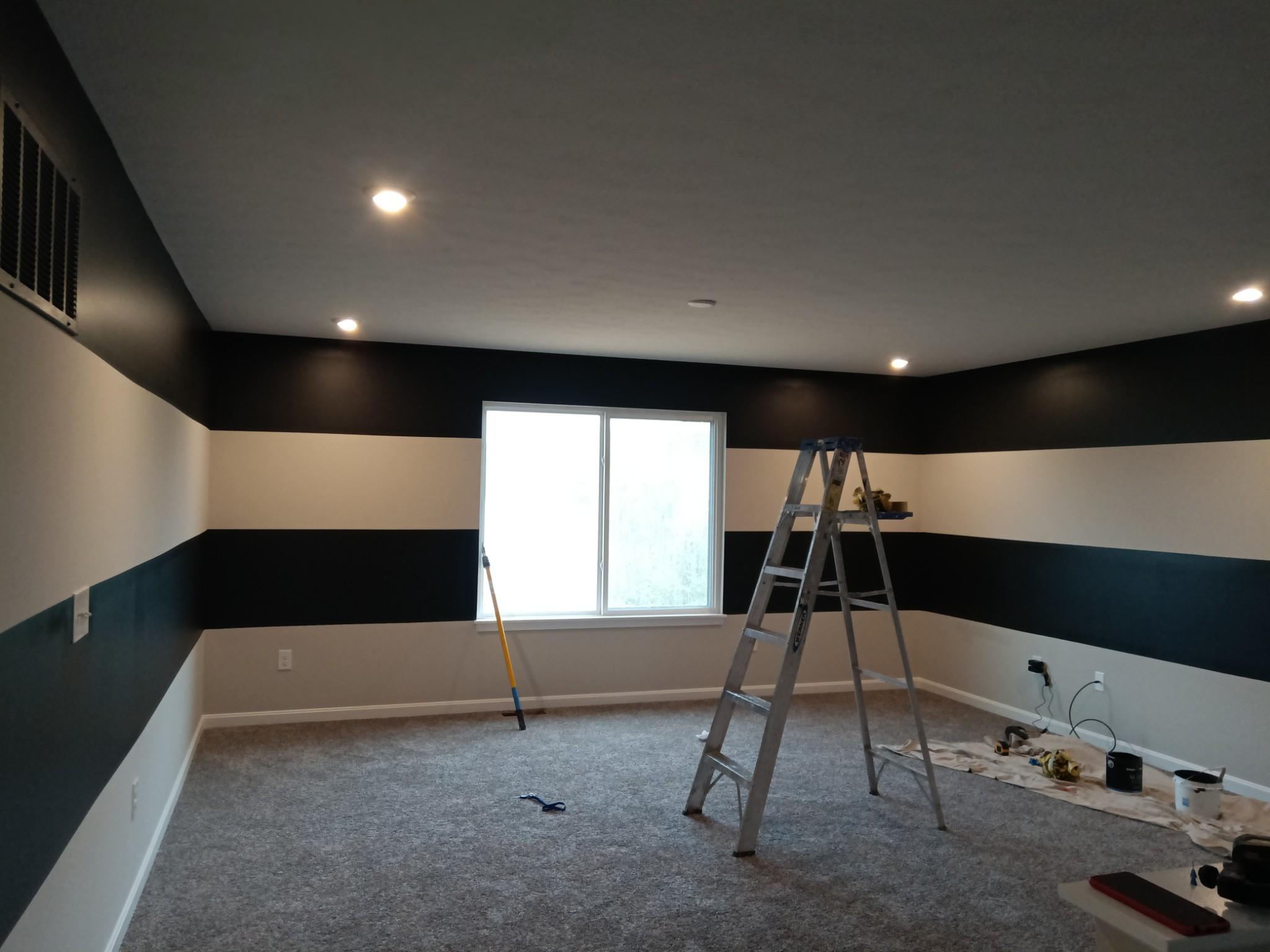 Experienced Professional Painting Company wall paint striping performed in Louisville kentucky  Thumbnail